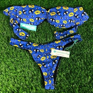 New NWT Maylana Swim Bikini Set Top Bottom Beach